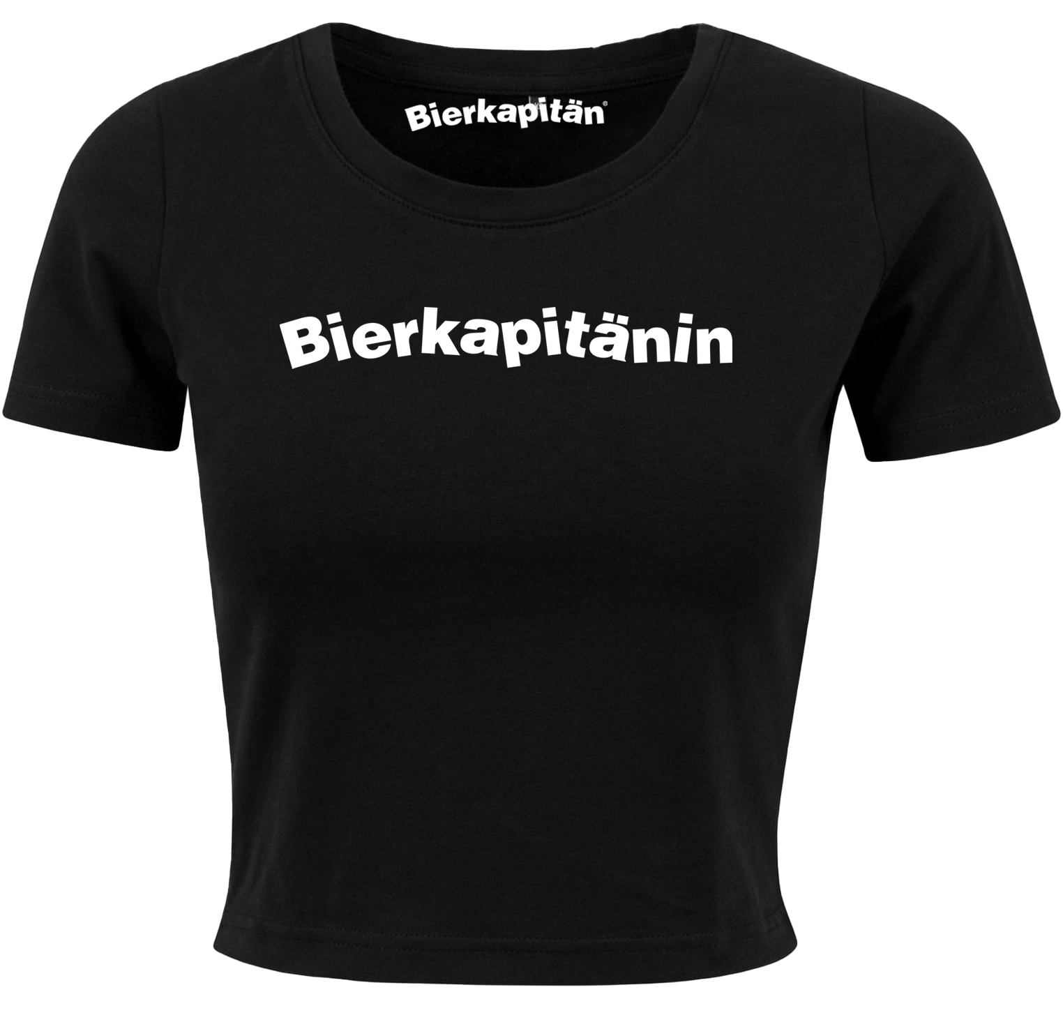 Bierkapitänin - Logo - Girl Crop Shirt [black]