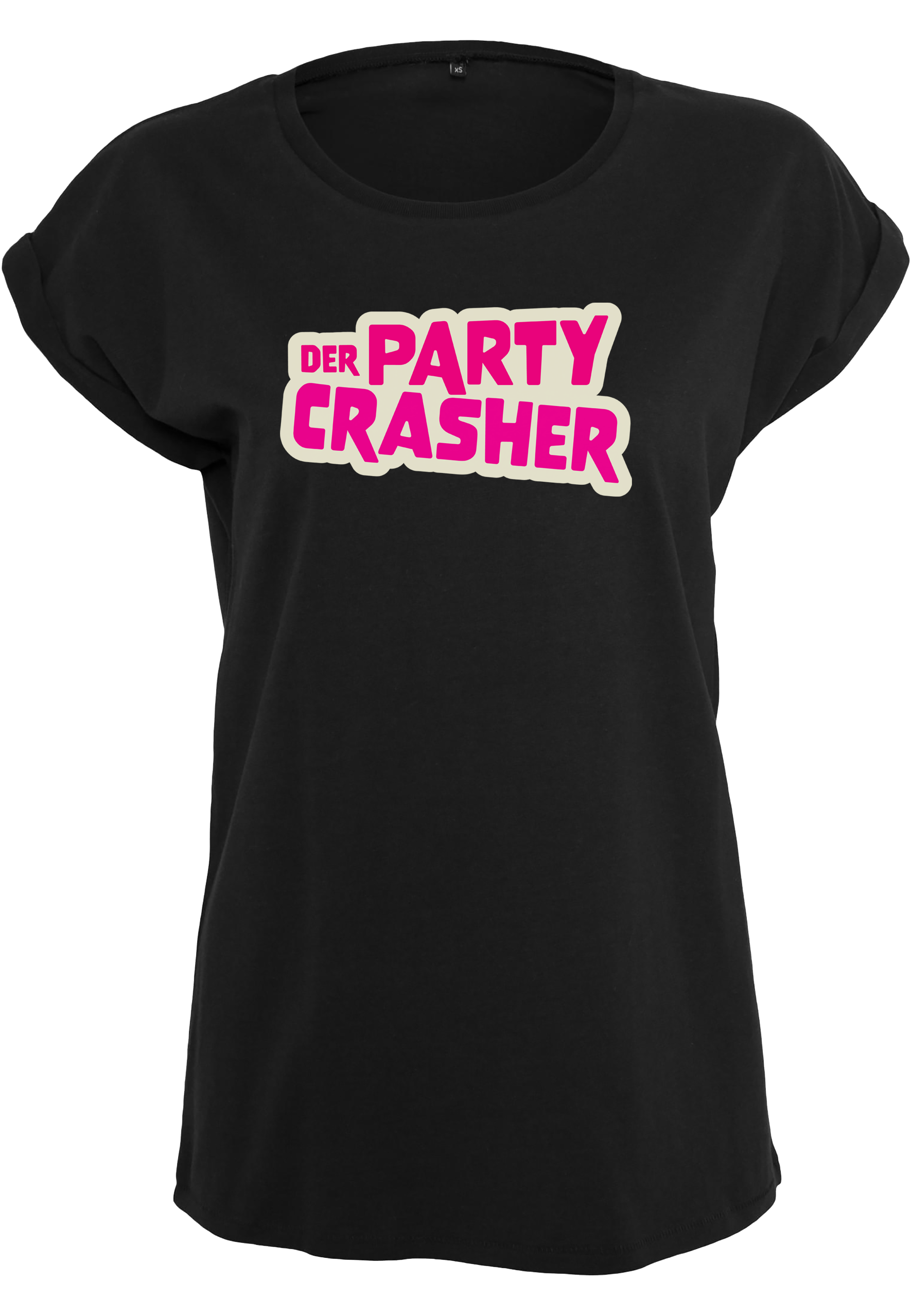 Partycrasher - Logo Girl Extended Shirt [schwarz]