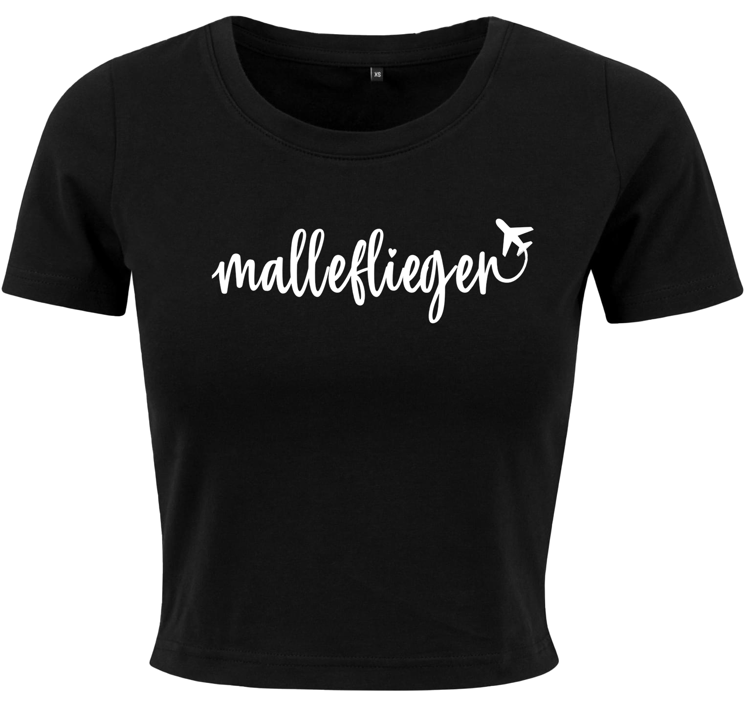UNNORMAL - Malleflieger - Girl Crop Shirt [schwarz]