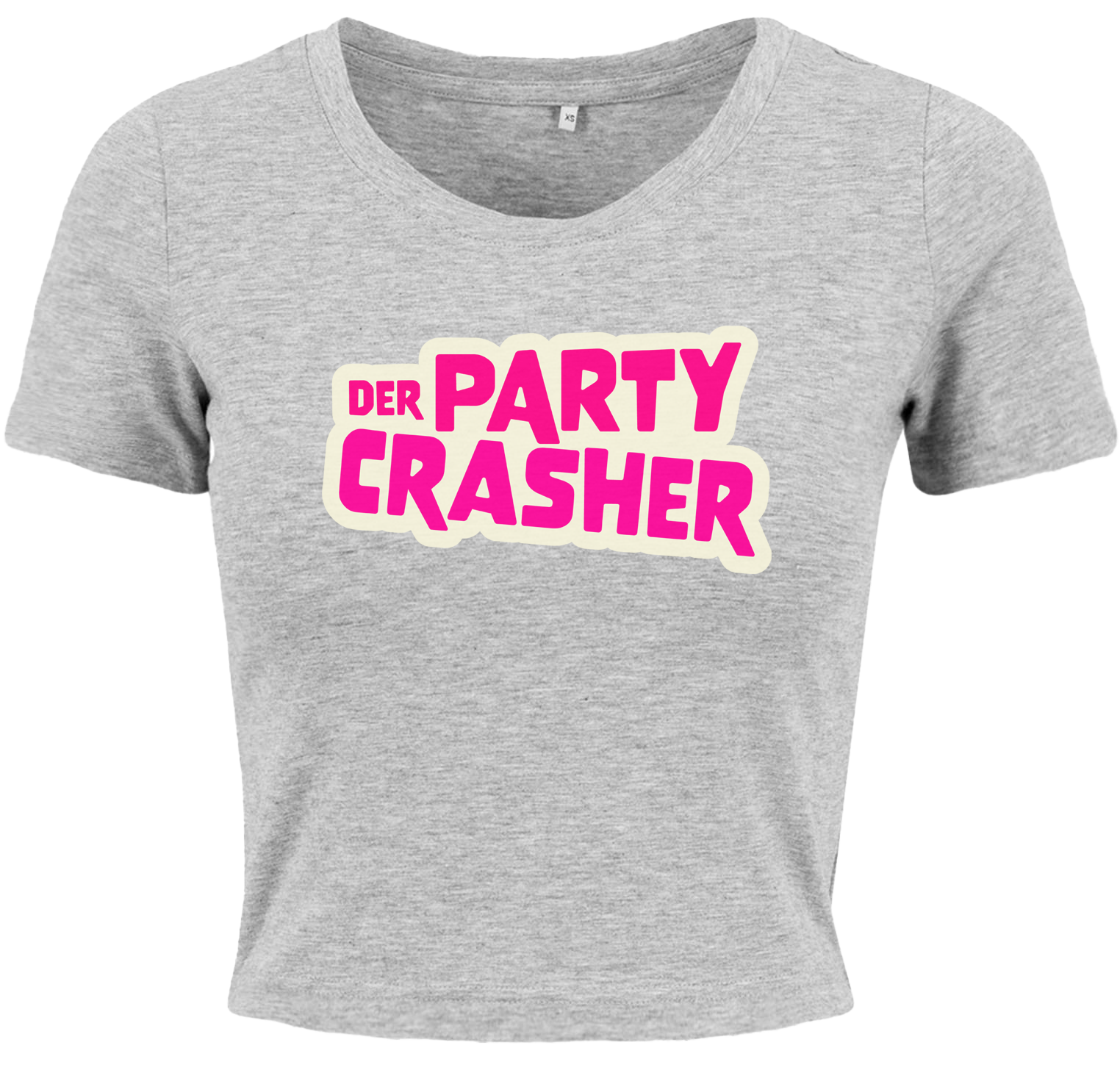 Partycrasher - Logo Girl Crop Shirt [grau]