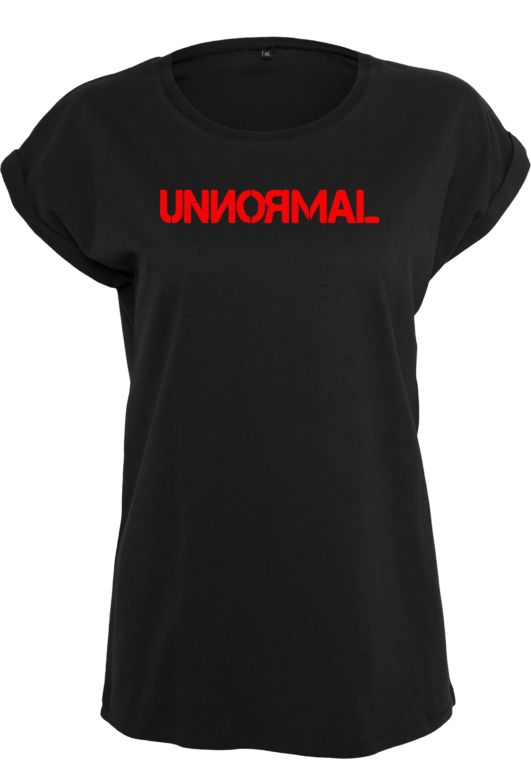 UNNORMAL - Logo - Girl Extended Shirt [schwarz]