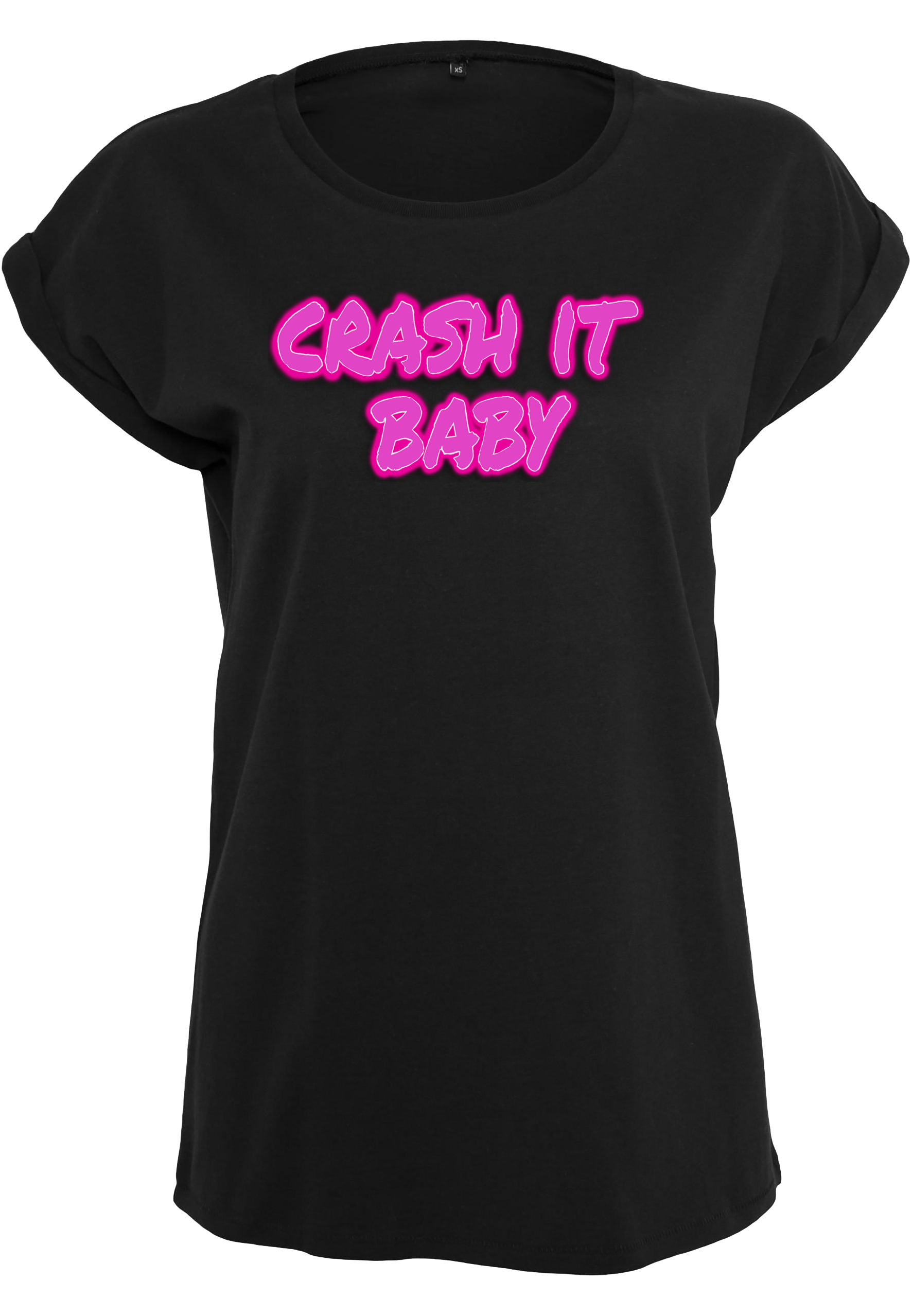 Partycrasher - Crash it Baby Girl Extended Shirt [schwarz] 