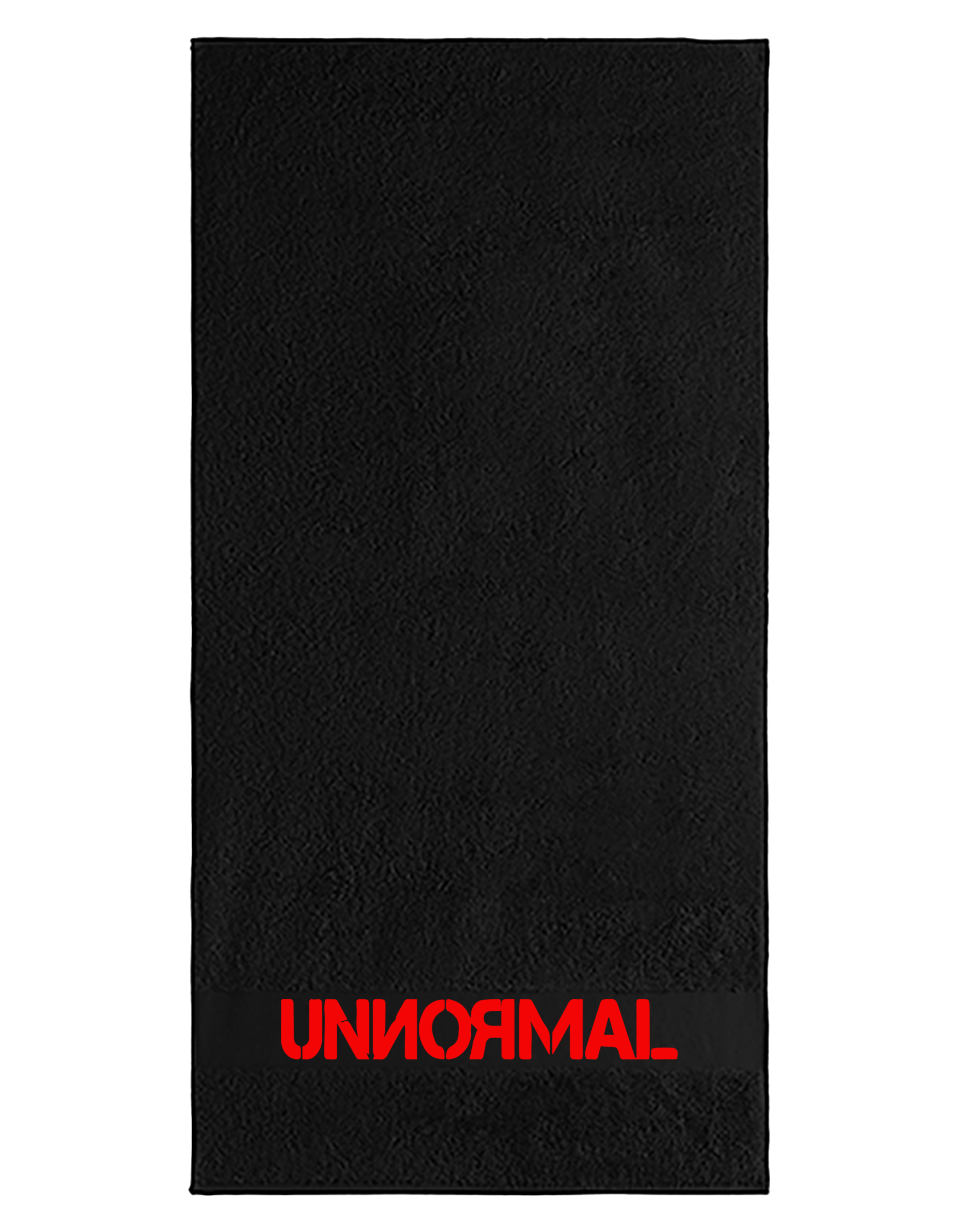 UNNORMAL - Logo - Handtuch [schwarz]