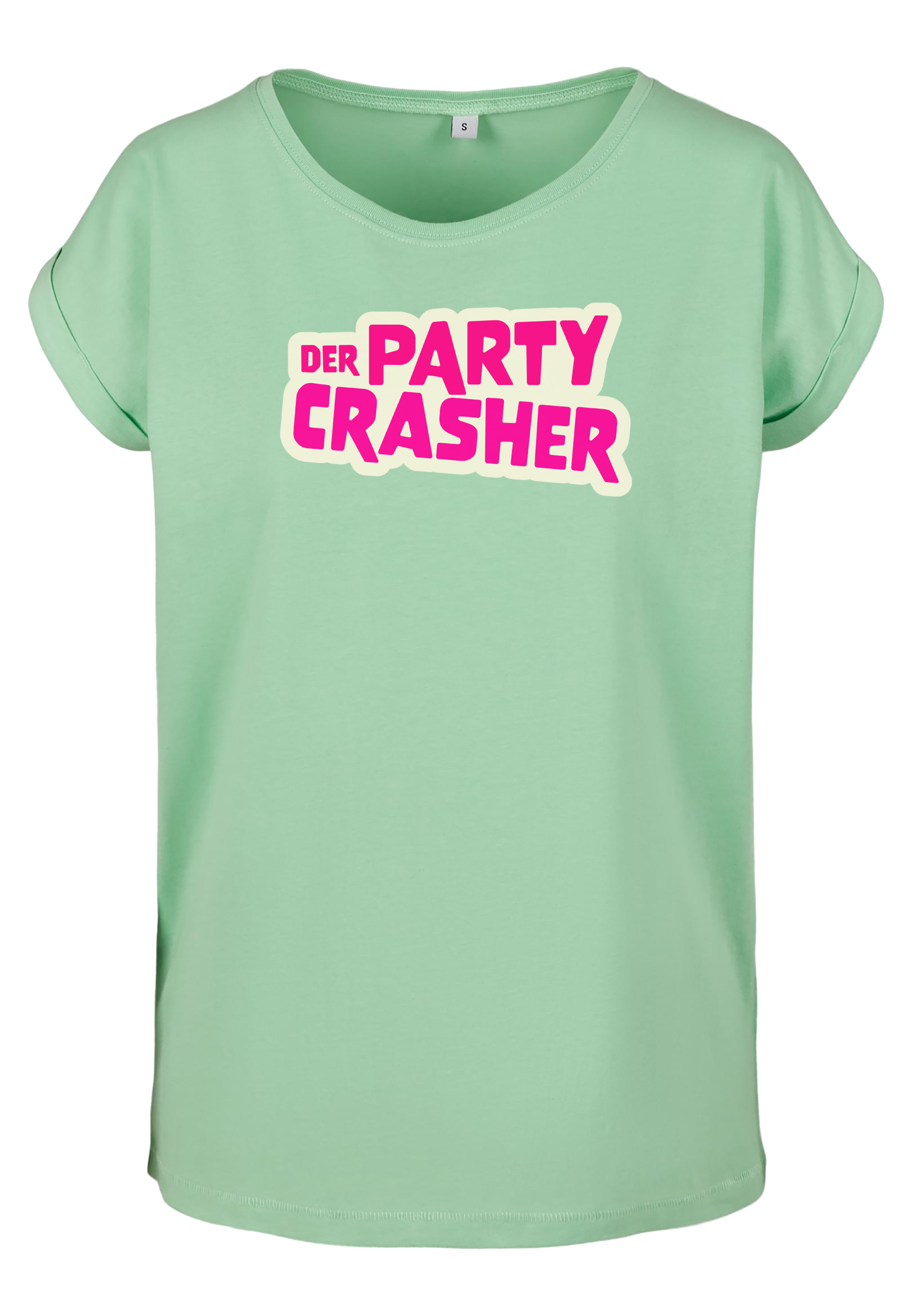 Partycrasher - Logo Girl Extended Shirt [grün]