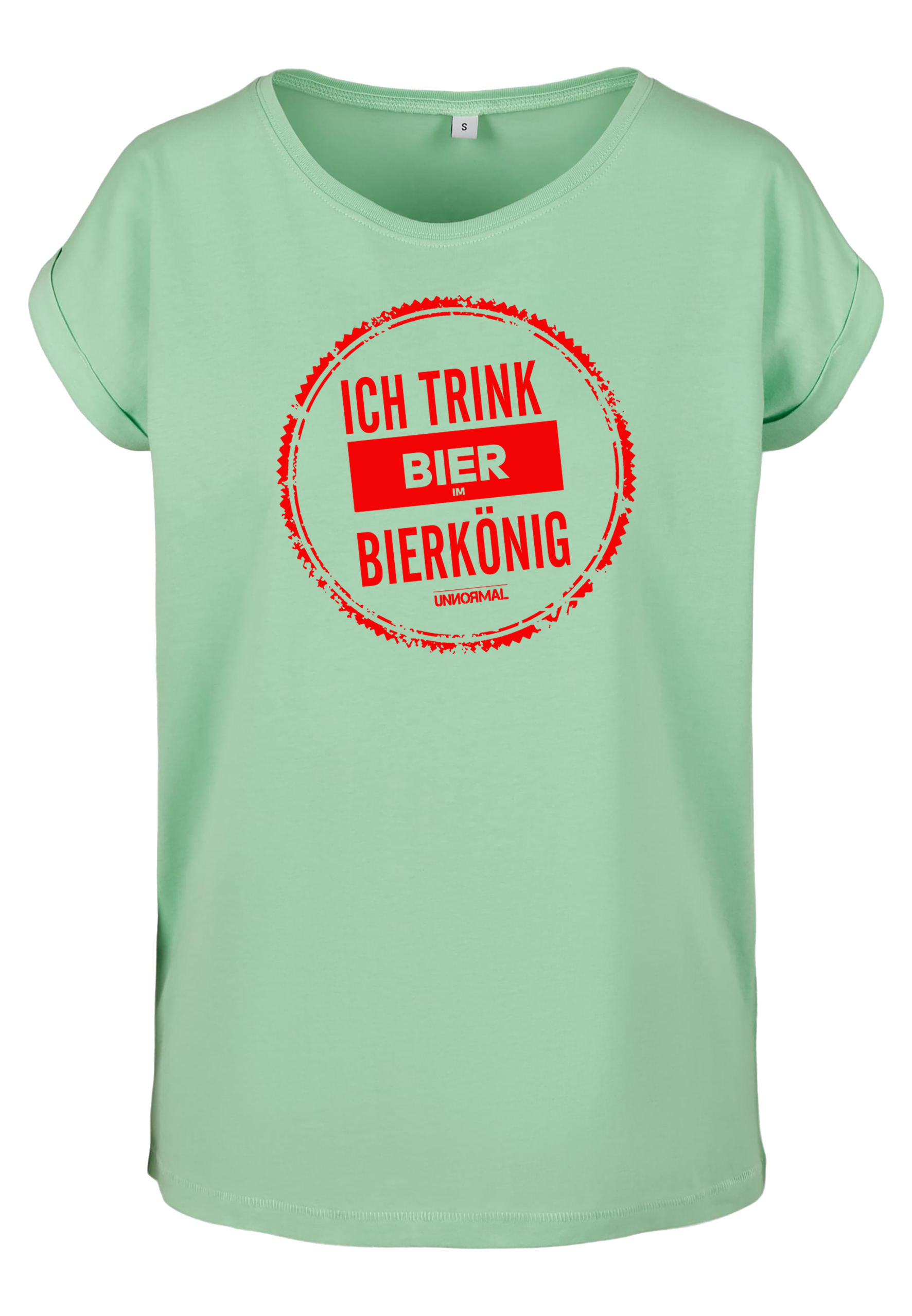 UNNORMAL - Bierkönig - Girl Extended Shirt [grün]