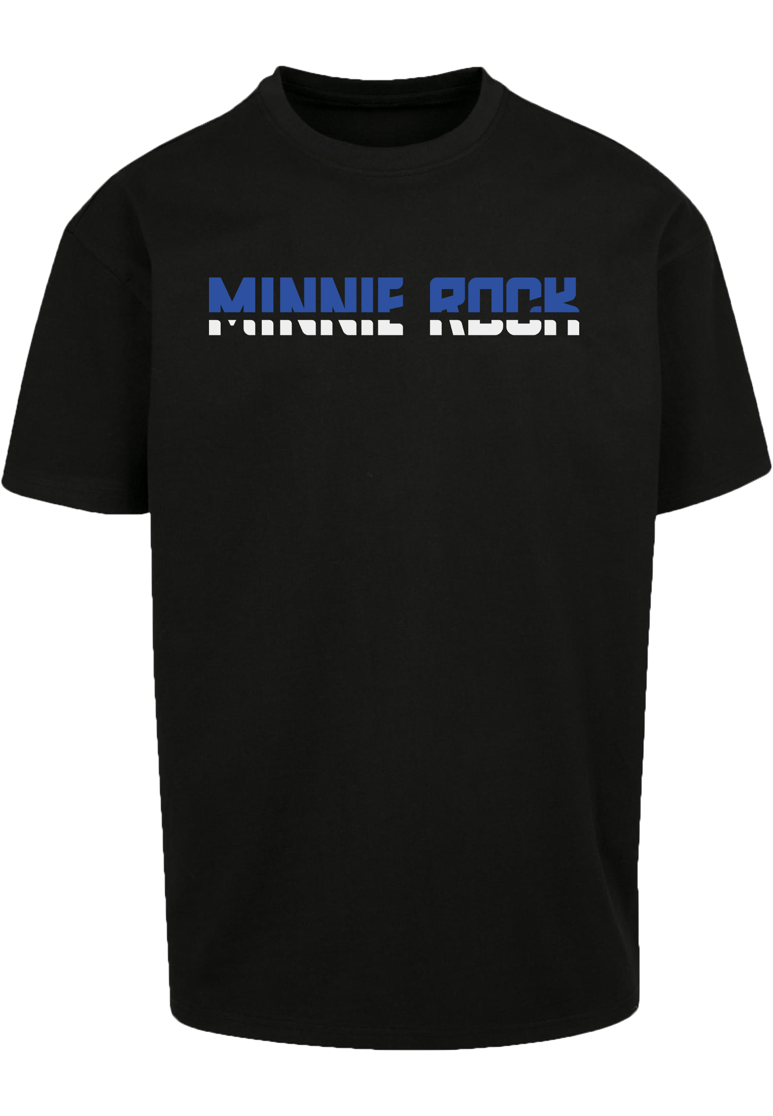 minnie rock - Schriftzug Unisex Oversized T-Shirt [schwarz]