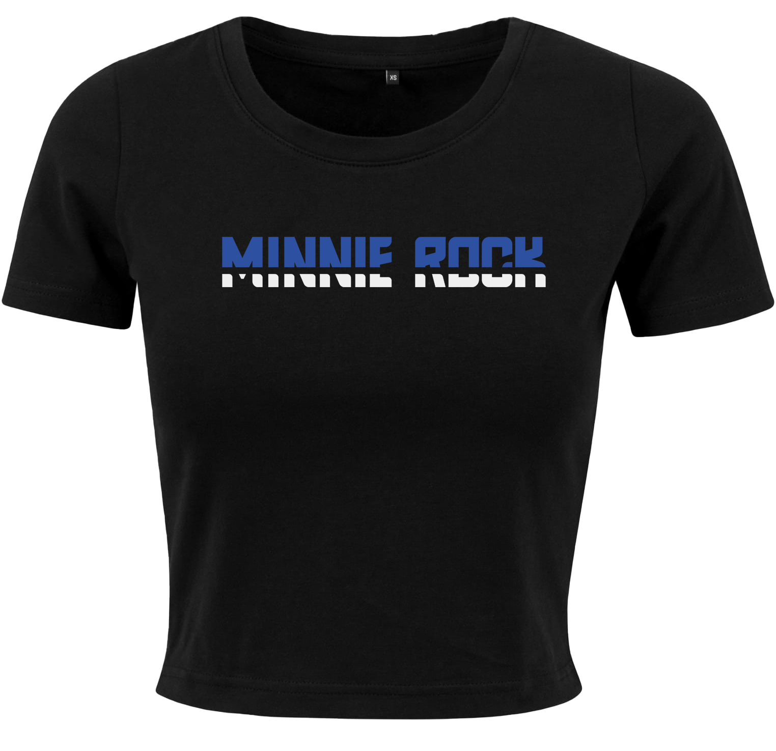 minnie rock - Schriftzug Girl Crop Shirt [schwarz]
